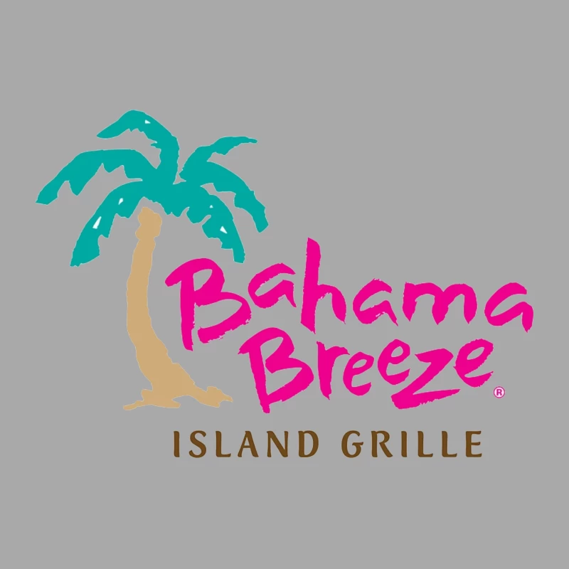 Bahama Breeze Island Grille Restaurant Logo with Tropical Palm Tree Female Pullover Hoodie