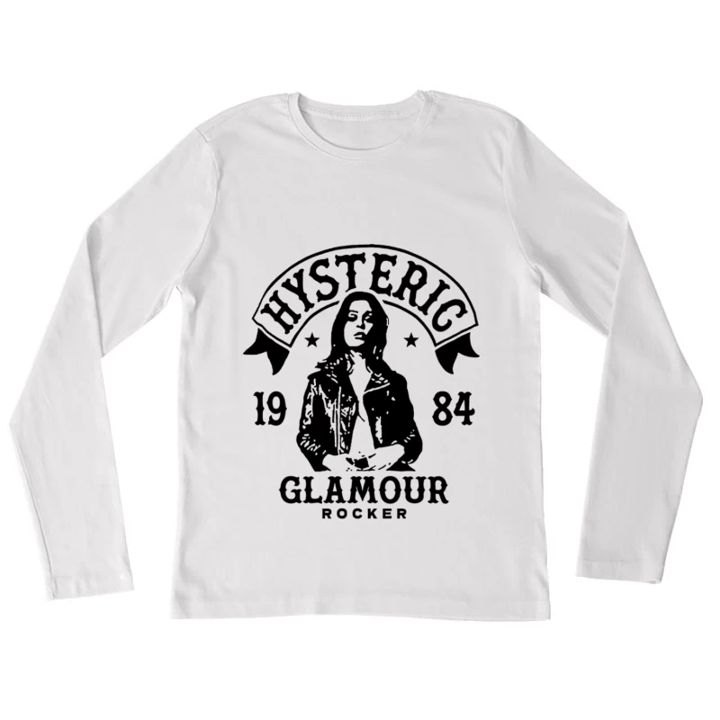 Hysteric Glamour Rocker 1984 Design Damen Langarm T-Shirt