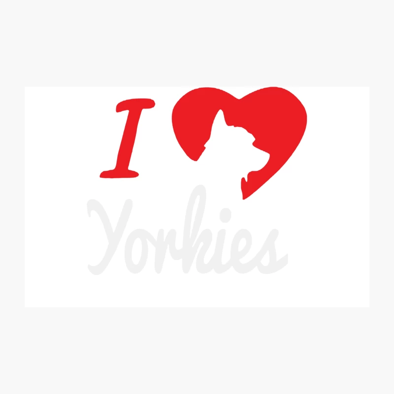 I Love Yorkies Dogs Travel Mug