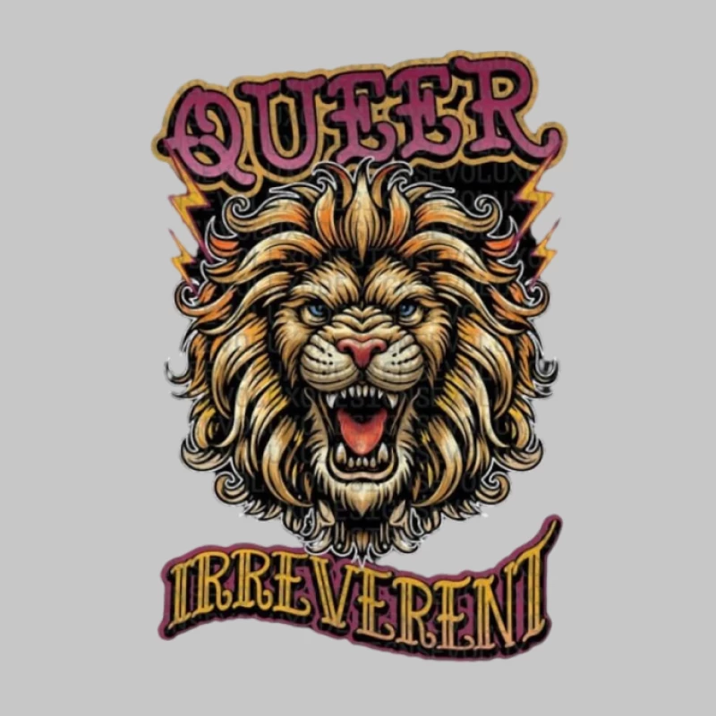 Queerer Löwe, mutige Kunst Damen Langarm T-Shirt