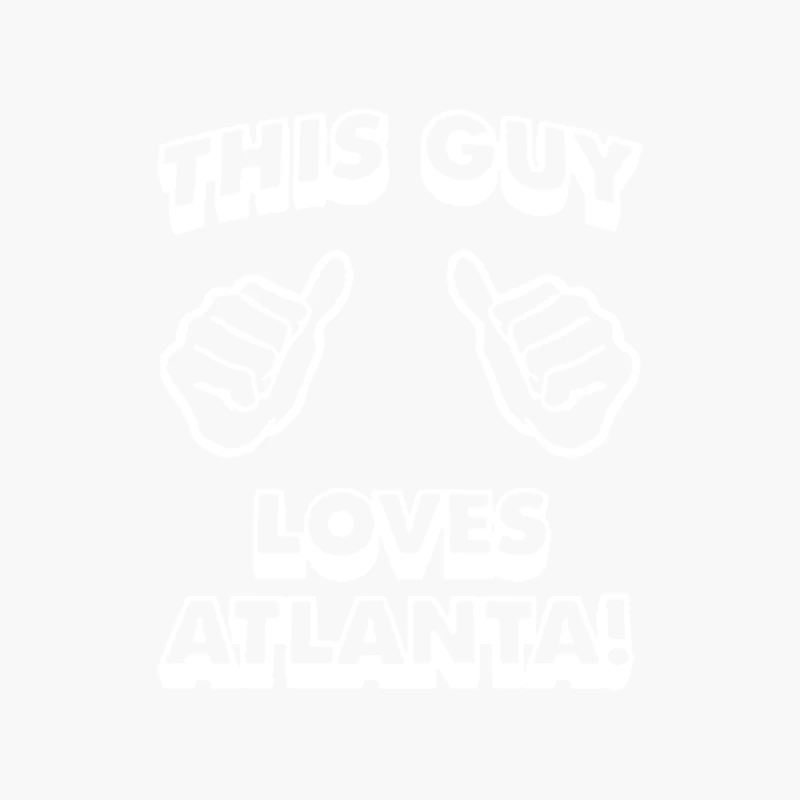 This Guy Loves Atlanta Cotton Tote Bag