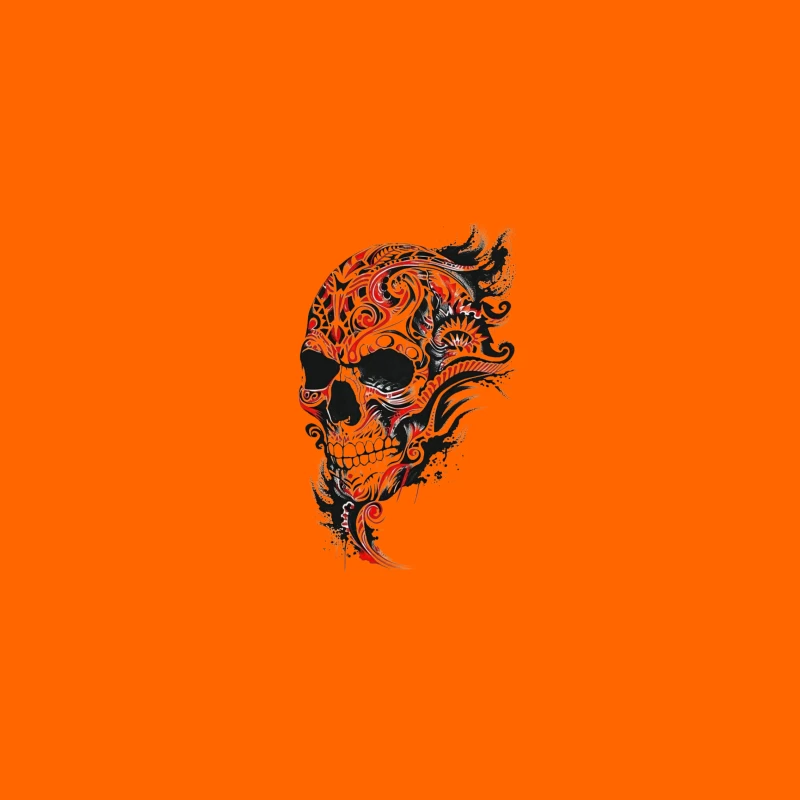 Abstract Decorative Skull Art iPhone Case