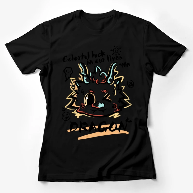 Stilisierter Drachenkopf Damen T-Shirt