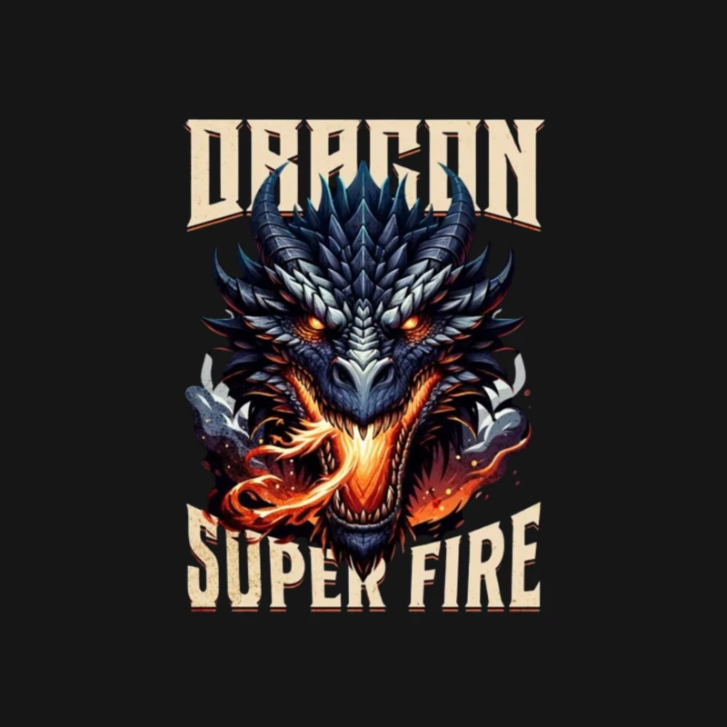 Menacing Dragon Head with Super Fire Flames Female Long Sleeve T-Shirt