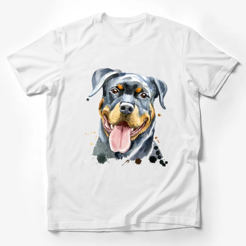 Portrait artistique de Rottweiler Homme T-Shirt