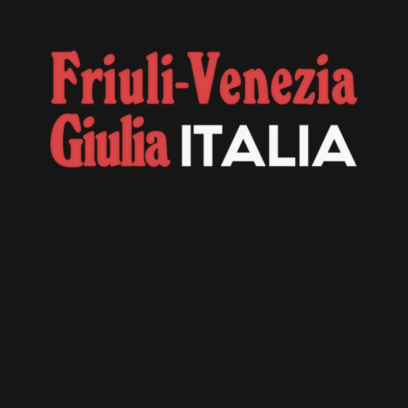 Friuli Venezia Giulia  Retro Italy Region Typography Design Mouse Pad