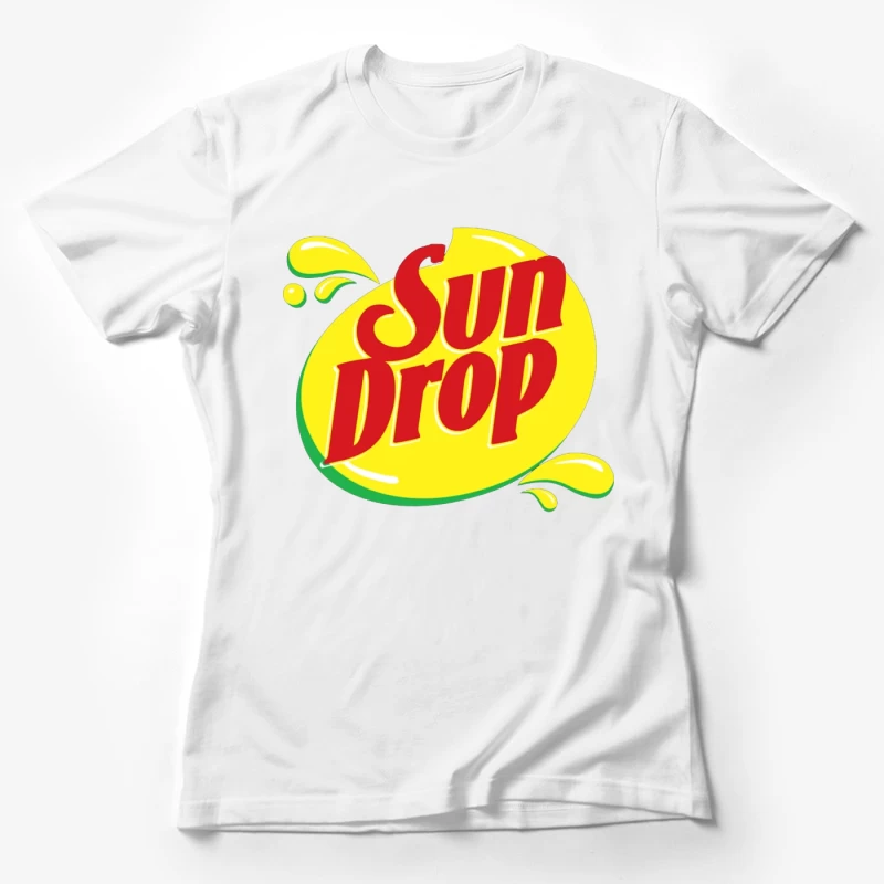 Sun Drop Soda Brand Vintage Logo Design Female T-Shirt