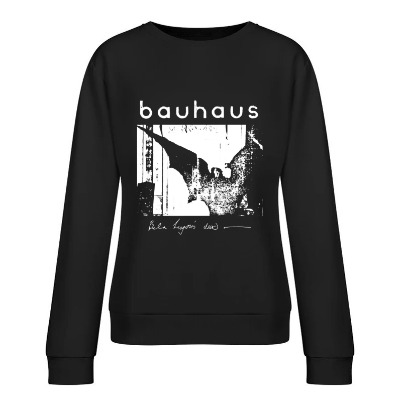 Vintage Bauhaus Typography and Abstract Design Study Female Pullover Sweatshirt