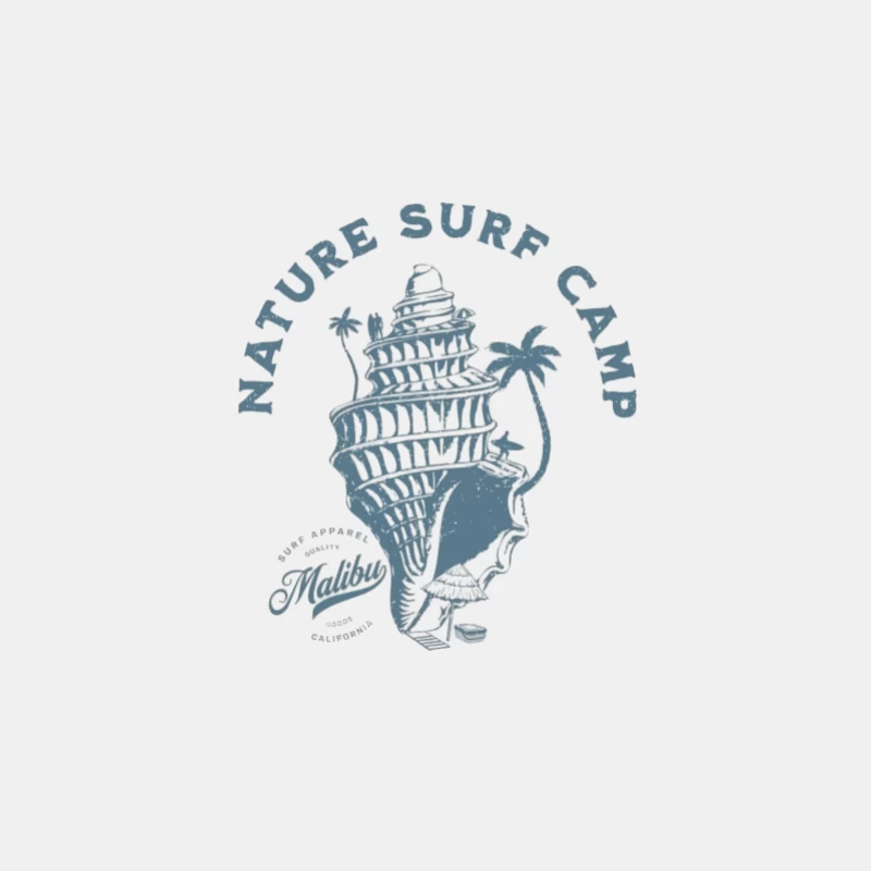 Camp de Surf Nature Design Coquillage Homme Débardeur