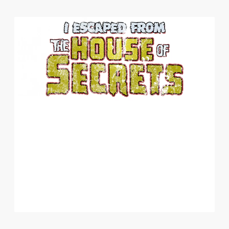 The House of Secrets, distressed Throw Pillow