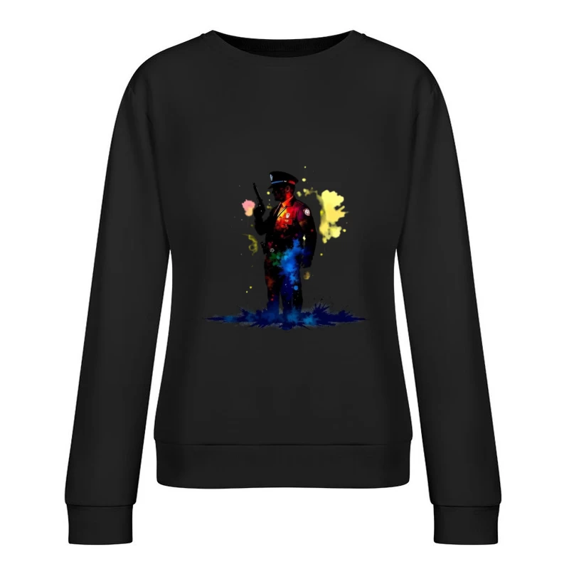 Police man Female Pullover Sweatshirt