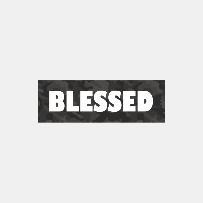 Blessed Camouflage Design Male Tank Top