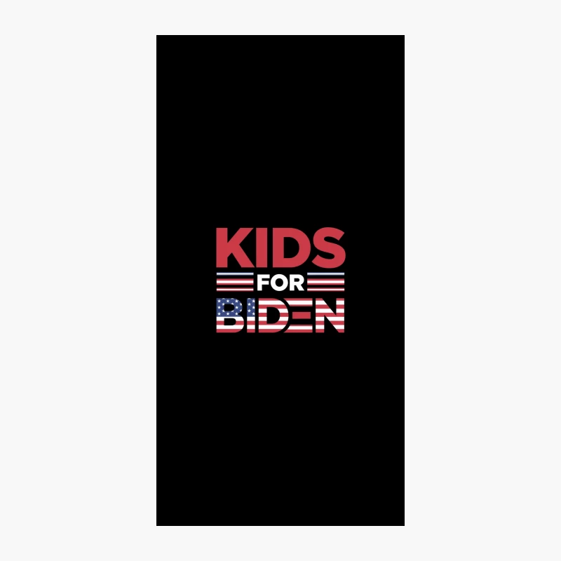 Kids Biden: Patriotic Campaign Slogan with American Flag Design iPhone Case
