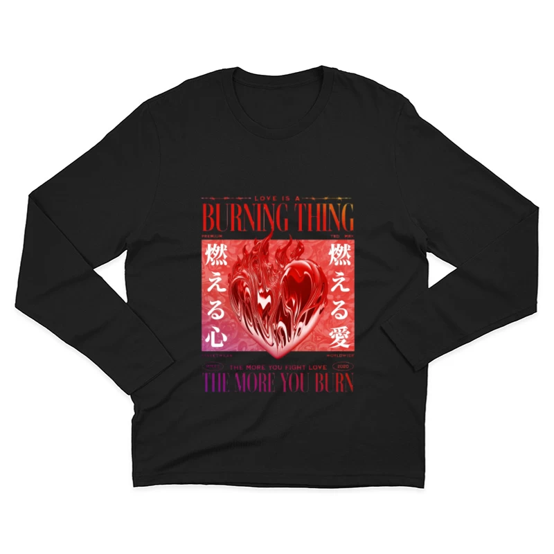 L'amour est une chose brûlante Homme Manches Longues T-Shirt