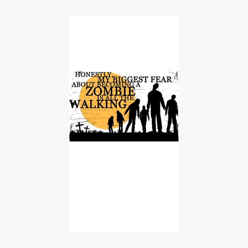 Zombie Meme - All The Walking iPhone Case