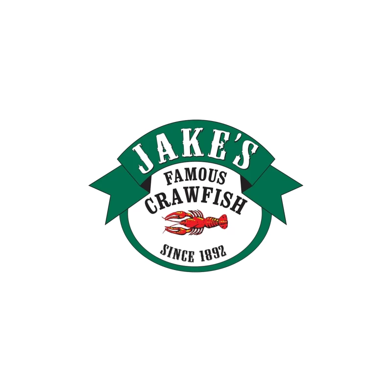 Jake's Famous Crawfish Restaurant - Historic Seafood Logo Since 1892 Desk Mat