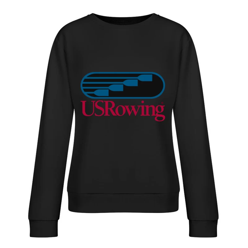 US Rowing Official Sports Organization Logo Female Pullover Sweatshirt