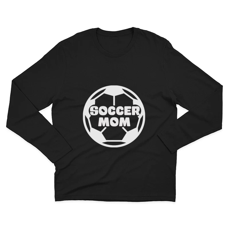 Design de maman de football Homme Manches Longues T-Shirt