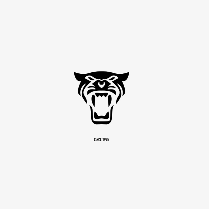 Tiger Kopf Design seit 1975 Herren Langarm T-Shirt