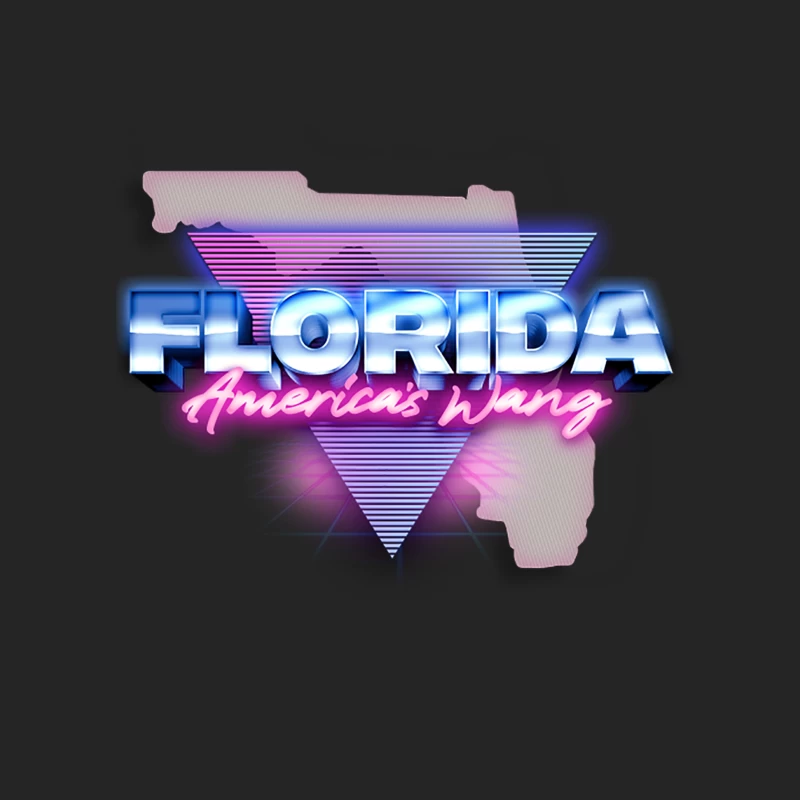 Florida America_s Wang  80s Retro Style Design Female Pullover Sweatshirt
