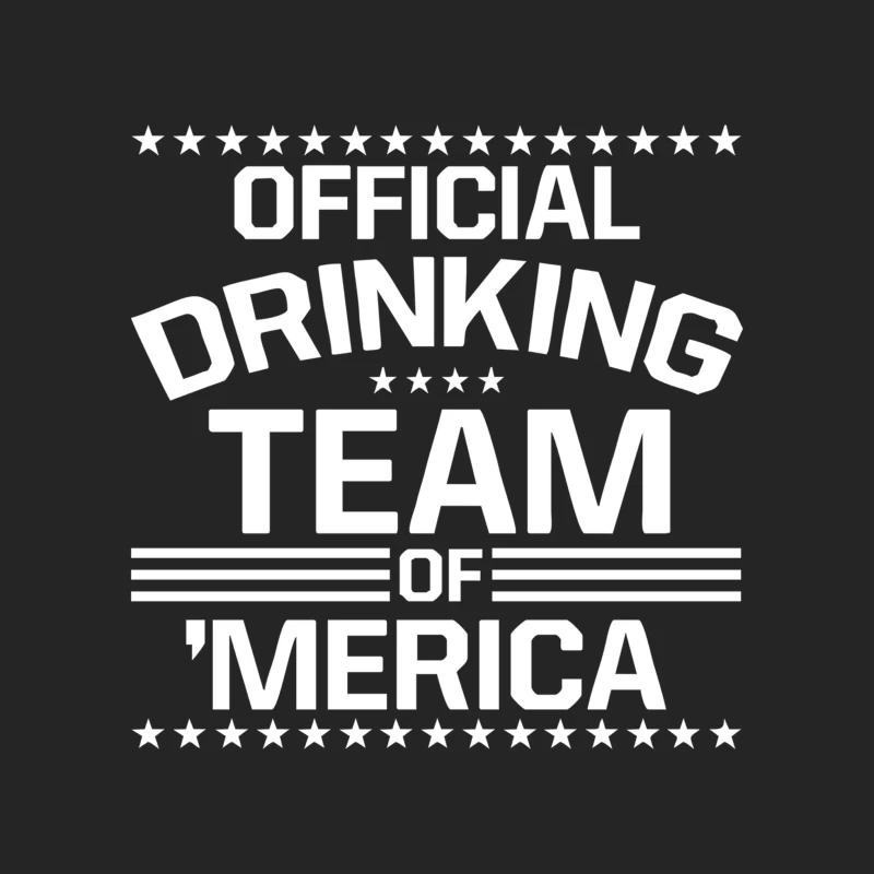 Official Drinking Team _Merica Male Pullover Sweatshirt