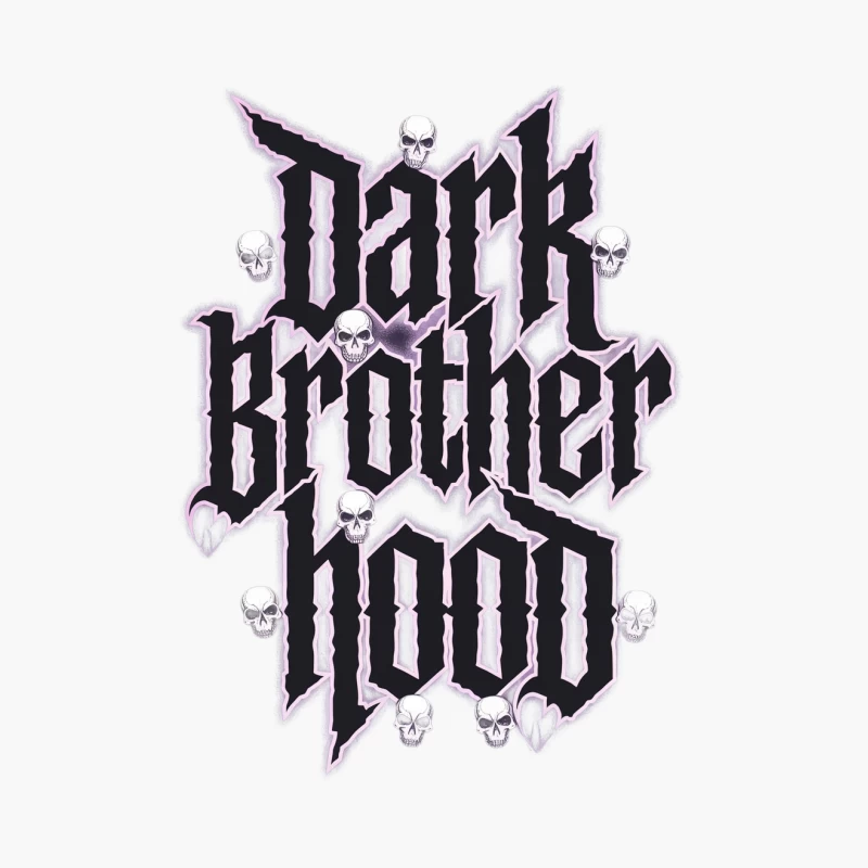 Gothic Dark Brotherhood Logo with Skulls Cotton Tote Bag