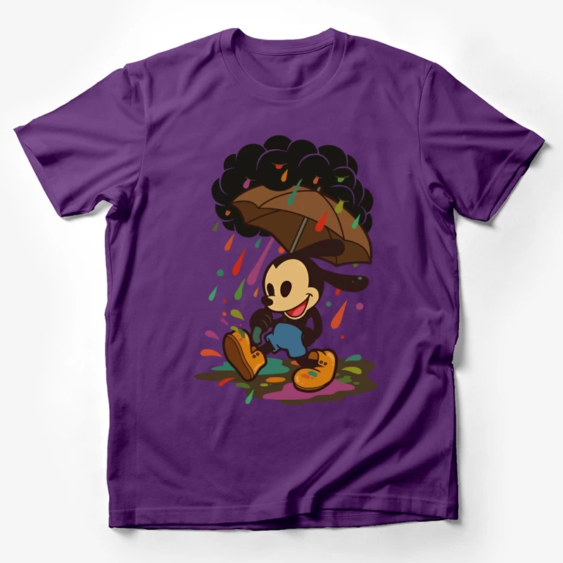 Mickey’s Rainy Day Adventure – Retro Whimsy Male T-Shirt