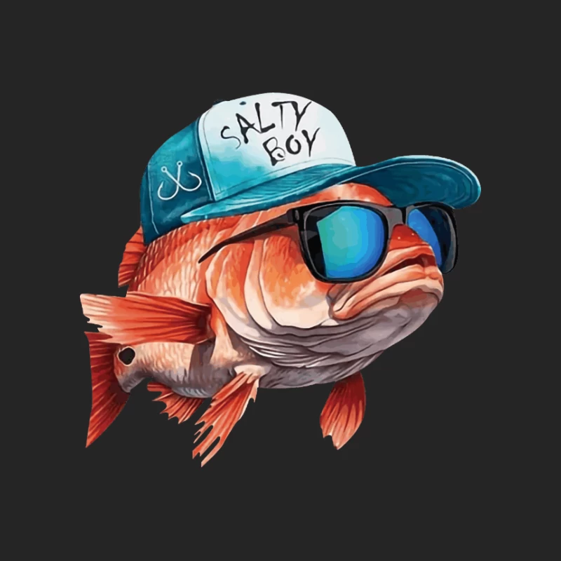 Kühler Salty Boy Fisch Herren Pullover Sweatshirt