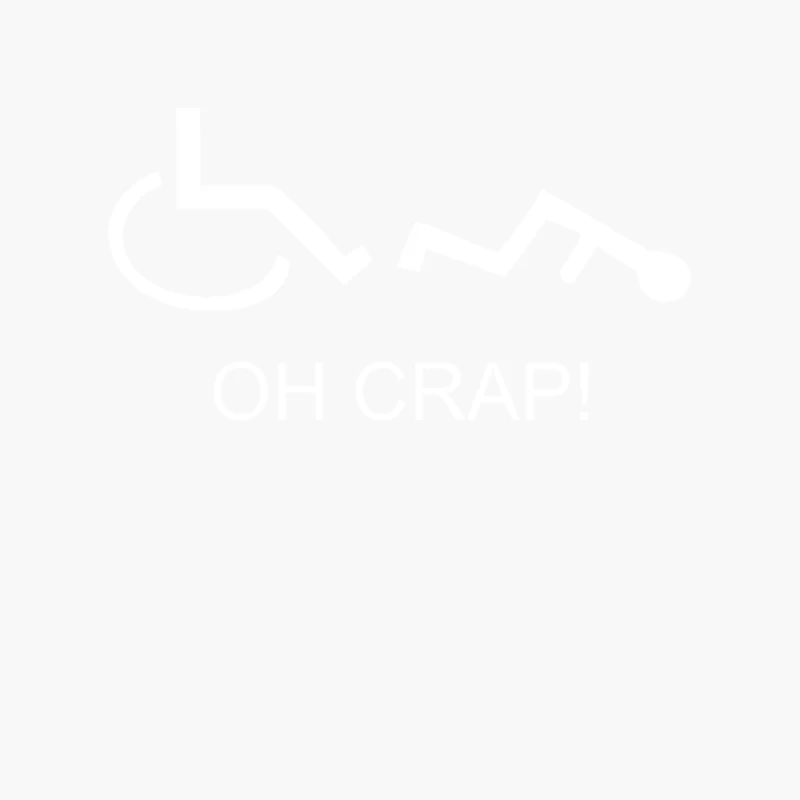 oh crap funny Cotton Tote Bag