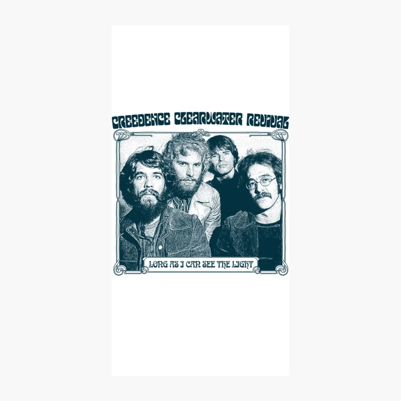 Creedence Clearwater Revival  Original Vintage Style Fan Artwork iPhone Case