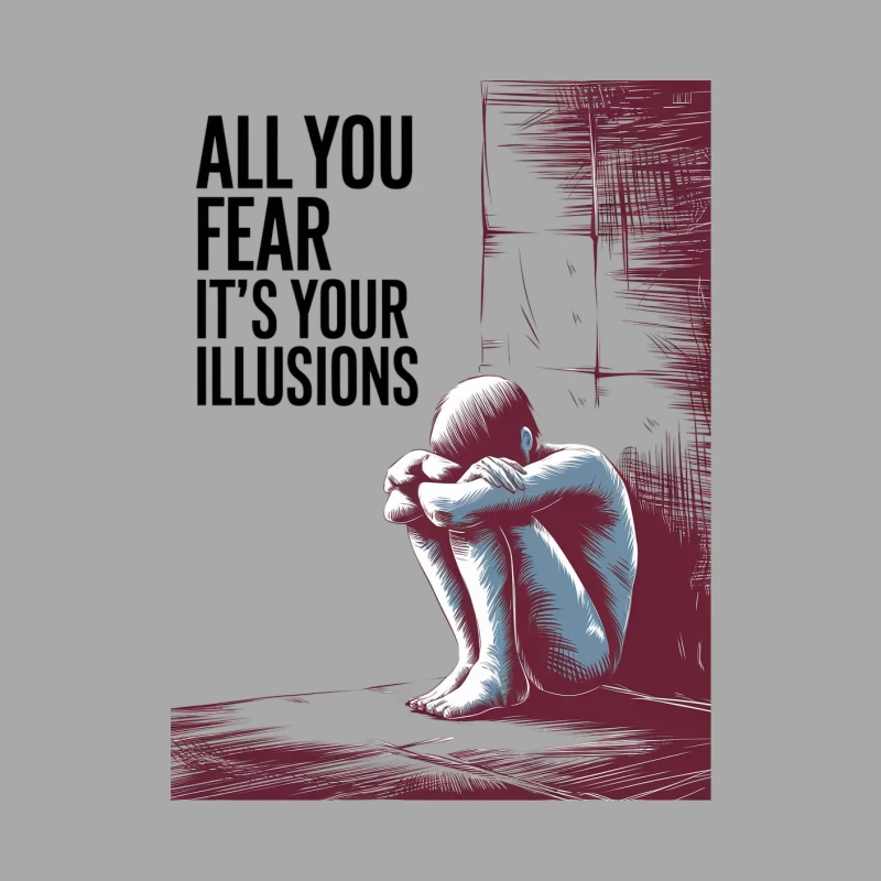 Overcoming Mental Illusions: Confronting Fear and Anxiety Female Pullover Hoodie