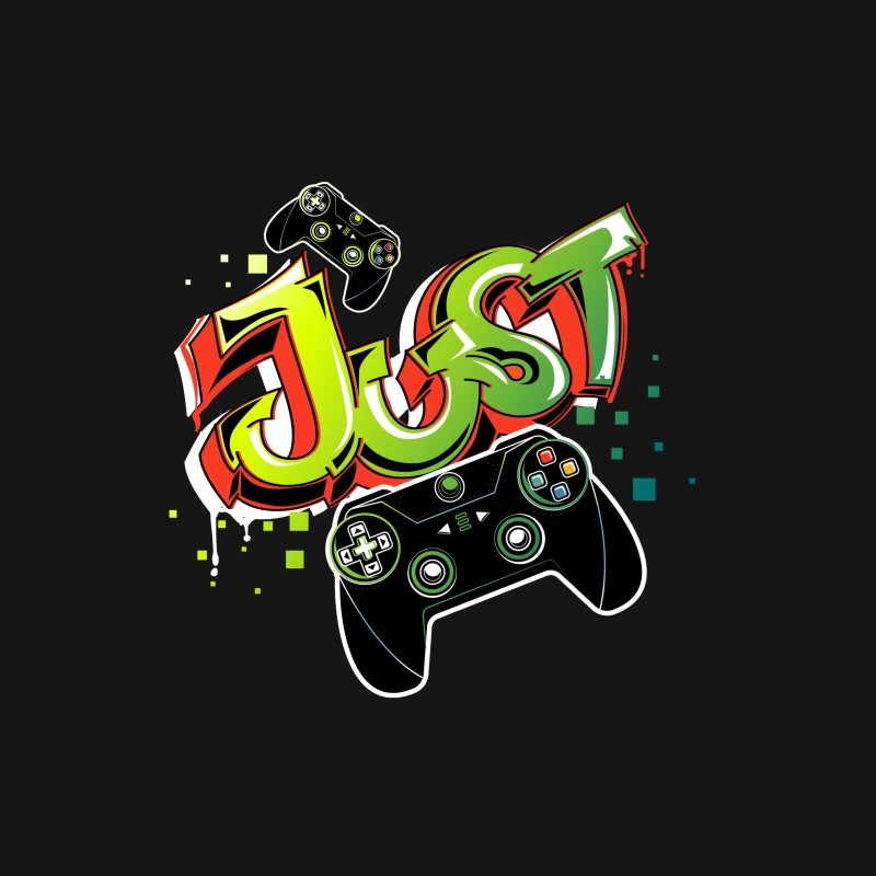 Buntes Gaming-Controller-Design Herren T-Shirt