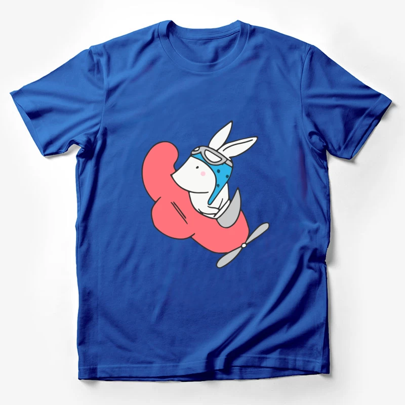Lapin volant en avion jouet Homme T-Shirt