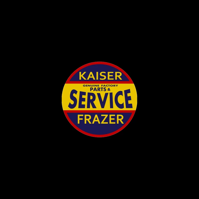 Vintage Kaiser Frazer Automotive Service and Parts Dealership Sign Travel Mug