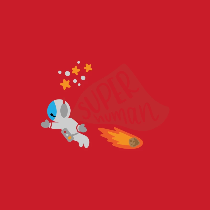 Astronaute Super Héros avec Comète Femme Sweat à capuche
