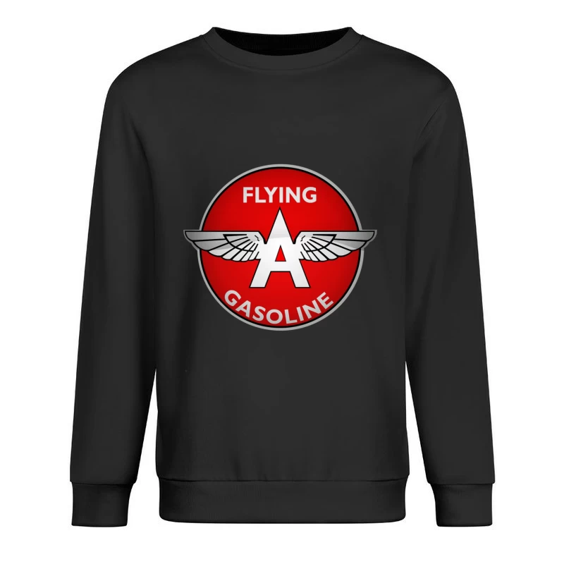 Vintage Flying A Gasoline Aviation Logo Male Pullover Sweatshirt