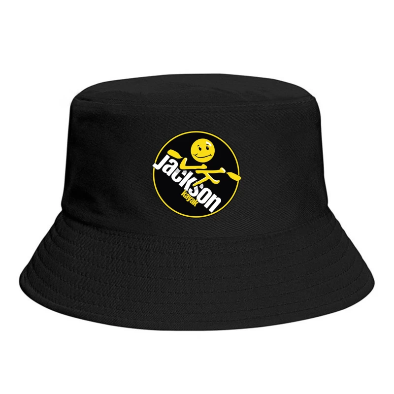 Jackson Kayak Sports Logo with Yellow Smiley Design Bucket Hat