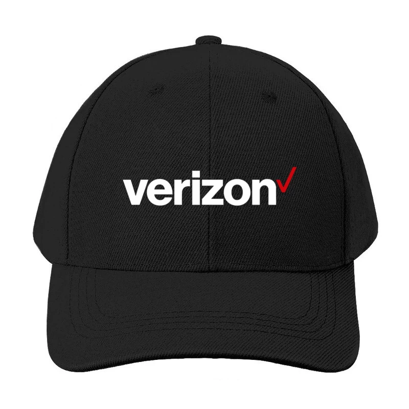 Verizon Corporate Logo with Red Checkmark Baseball Cap