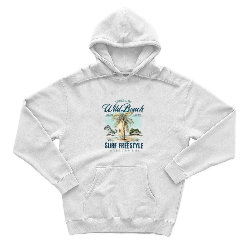 Wilder Strand Surfen Herren Pullover Hoodie