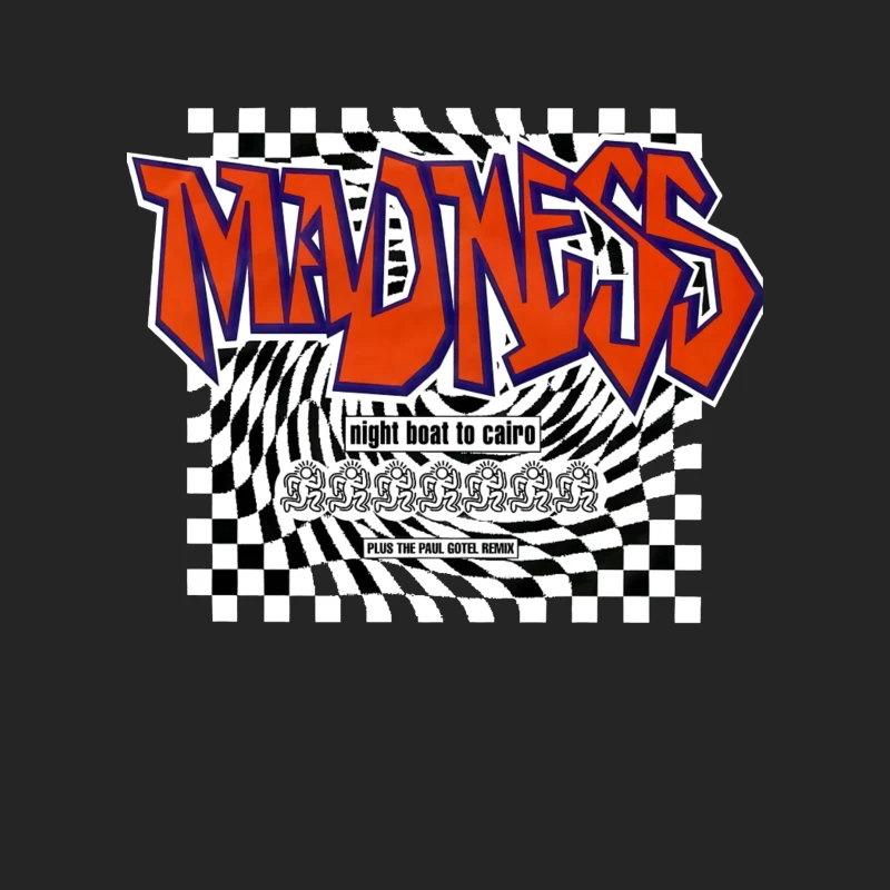 Madness - Night Boat to Cairo Album Cover with Checkerboard Design Male Pullover Sweatshirt