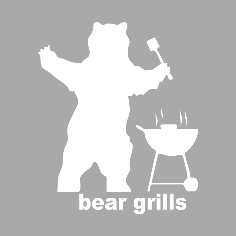 Bear Grills BBQ Funny Female Pullover Hoodie