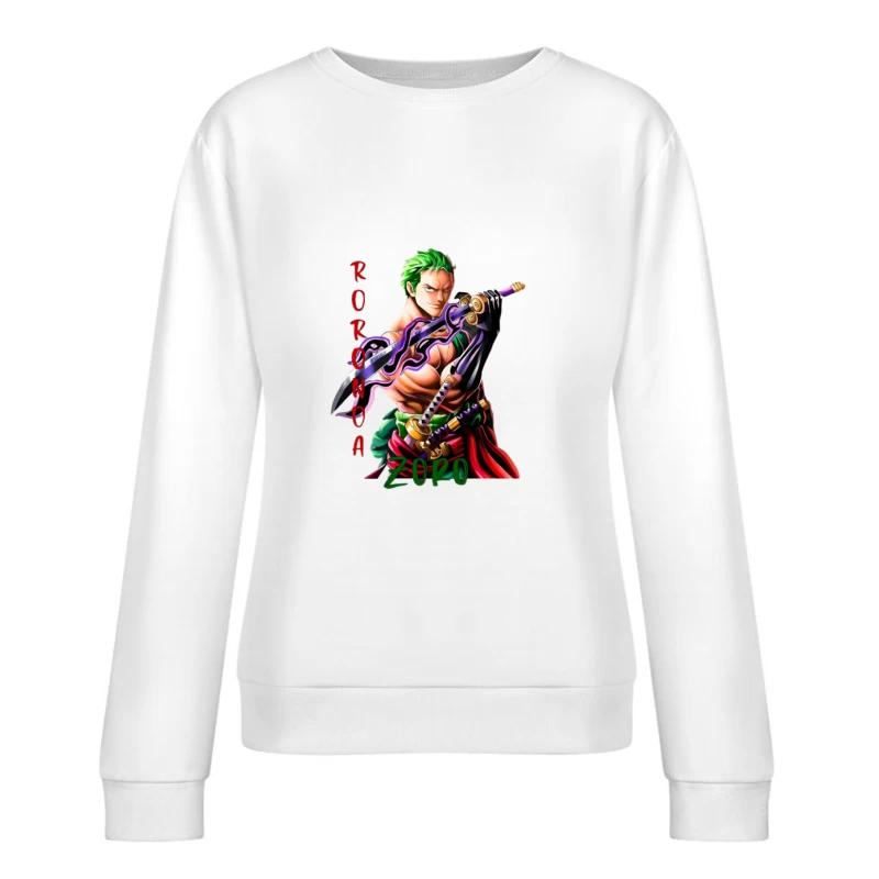 Anime Schwertkämpfer Illustration Damen Pullover Sweatshirt