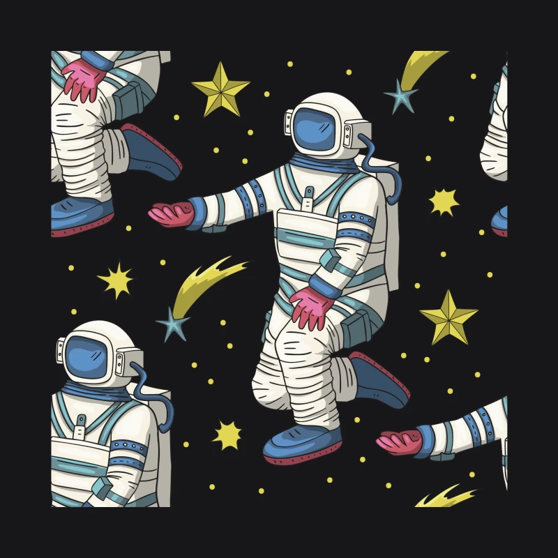 Weltraum Astronauten Muster Damen Pullover Hoodie