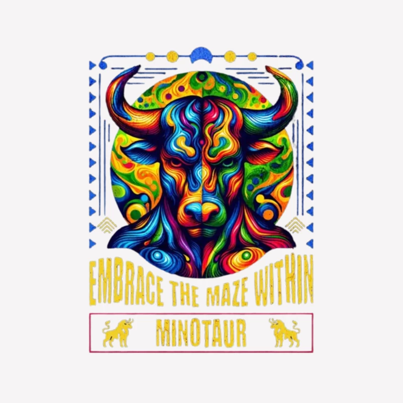 Psychedelic Minotaur: Embrace the Maze Within Female T-Shirt