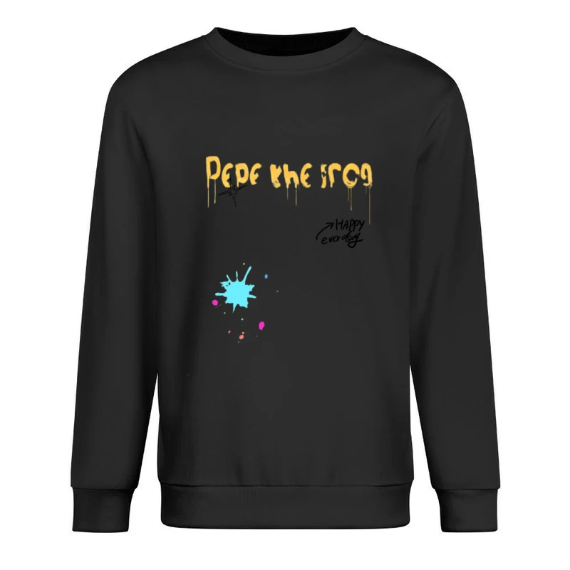 Pepe la Rana Arte Graffiti Felpa pullover Uomo
