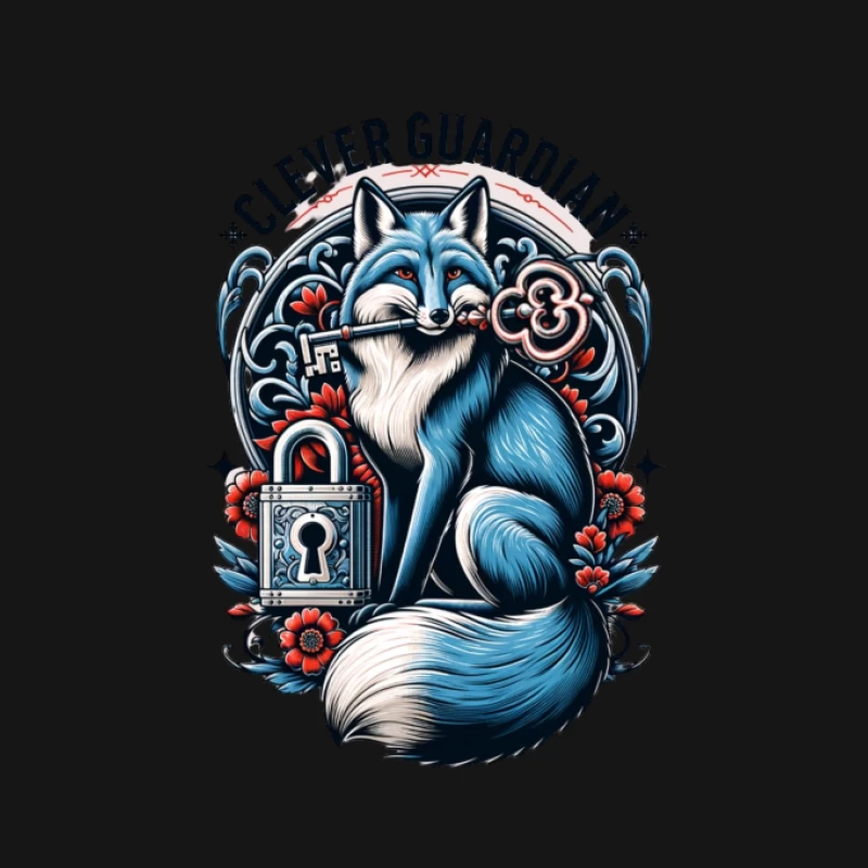 Renard Gardien Astucieux avec Clé Homme T-Shirt