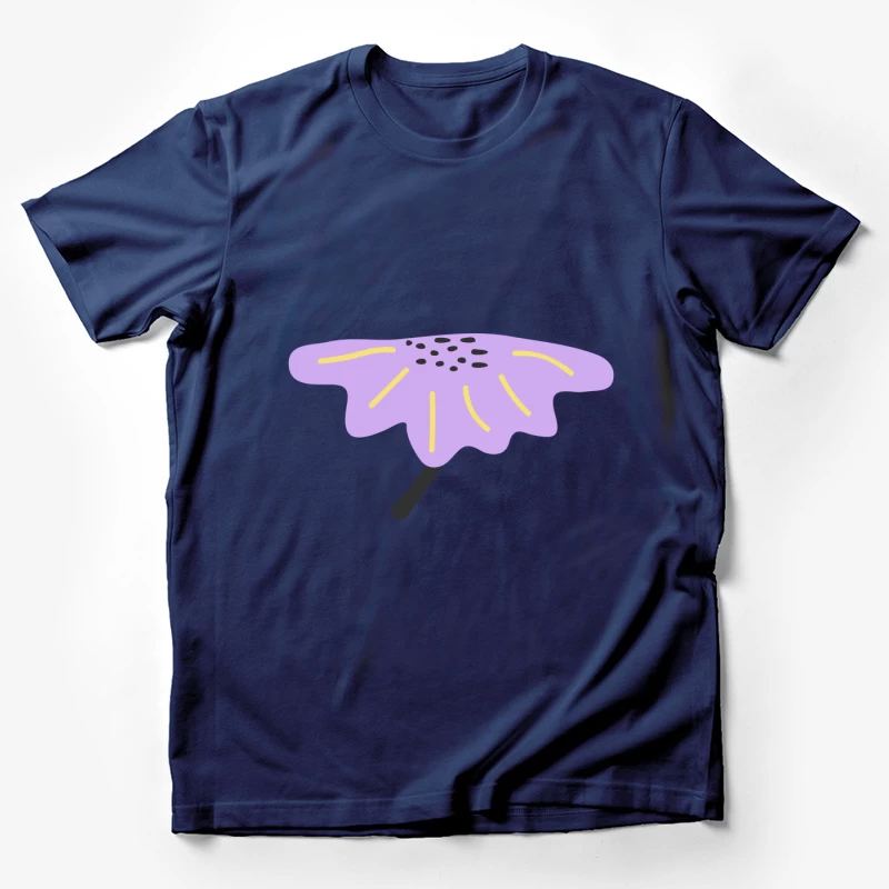 Fleur stylisée violette Homme T-Shirt