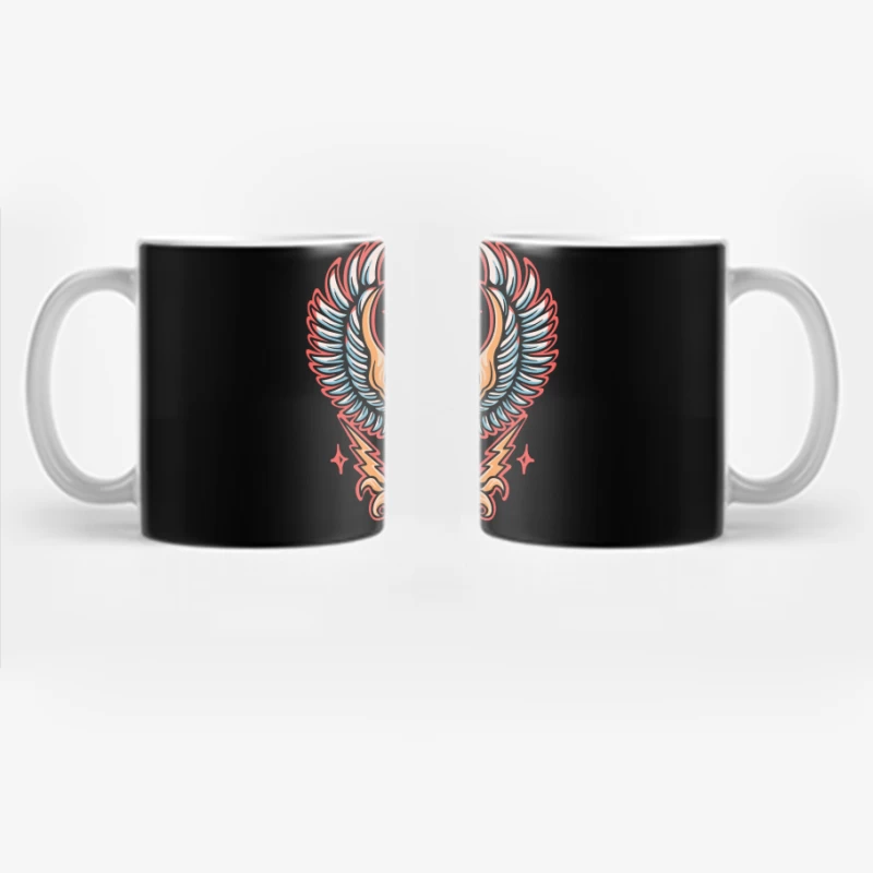 Mythical Winged Torch Artwork Coffee Mug