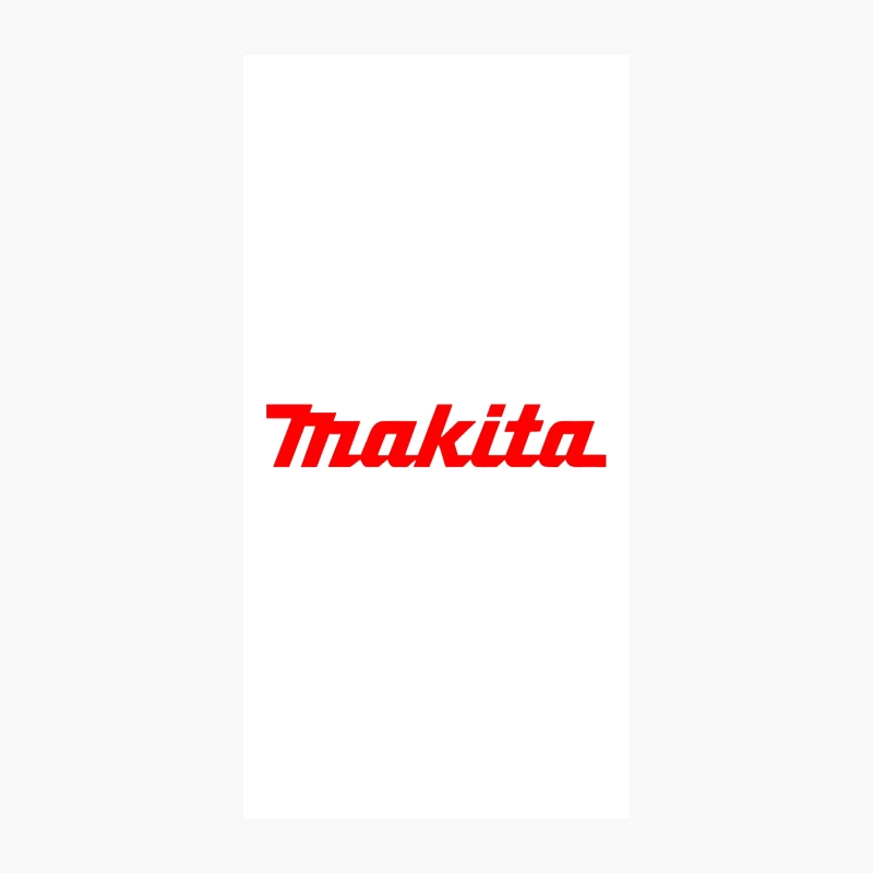 Makita Power Tools Brand Logo in Red Typography iPhone Case