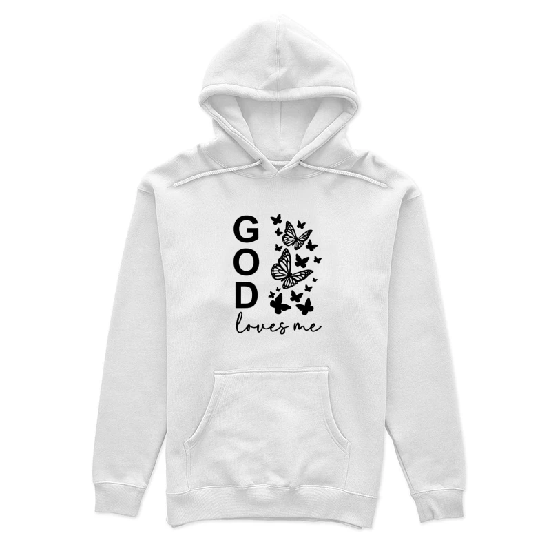 Dieu m'aime Design Papillons Femme Sweat à capuche